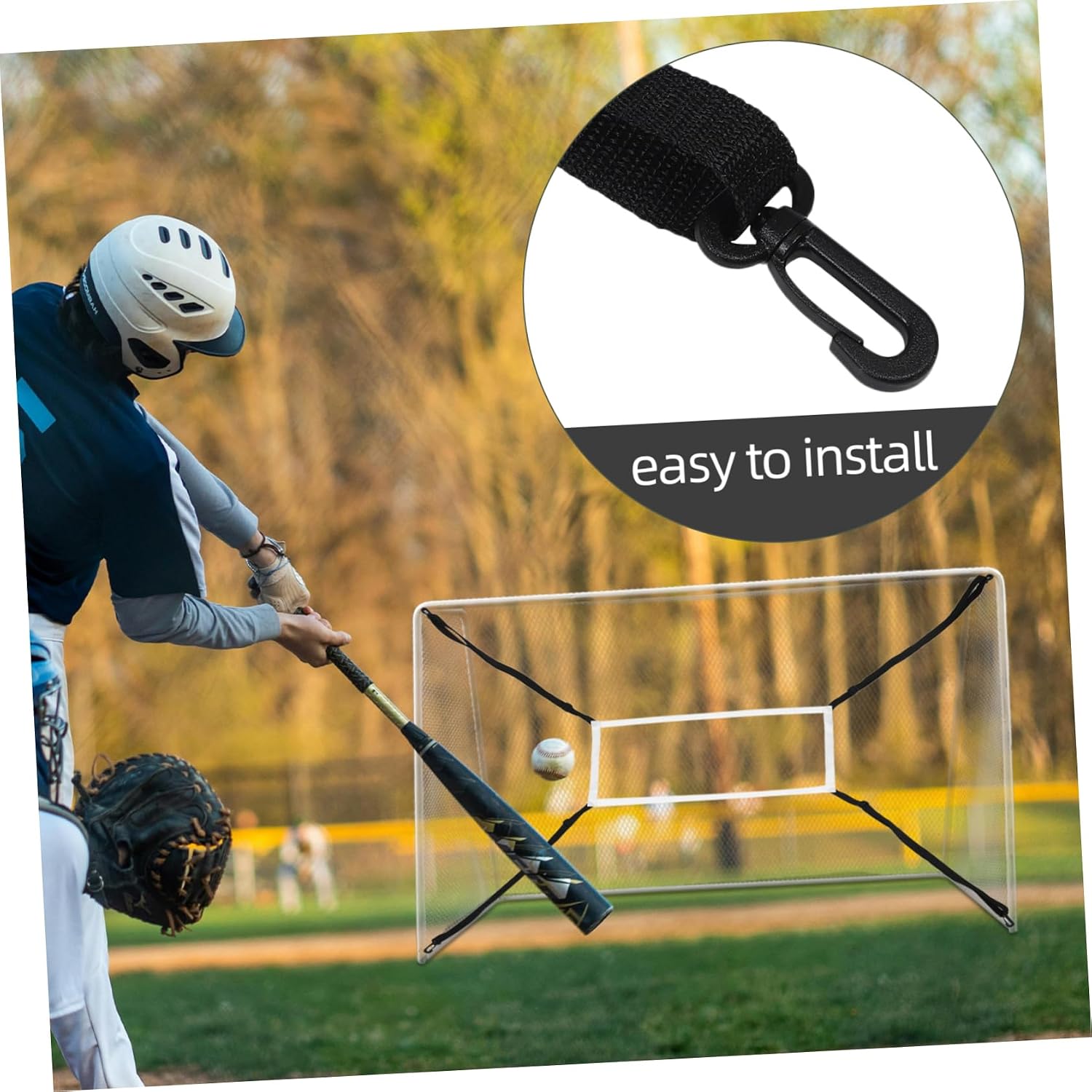 BESPORTBLE Training Strike Target Network Baseball Net Baseball Pitching Net Pitchers Mound Baseball Softball