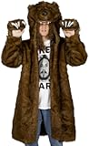 Workaholics Adult Unisex TV Show Official Bear Halloween Cosplay Costume Coat