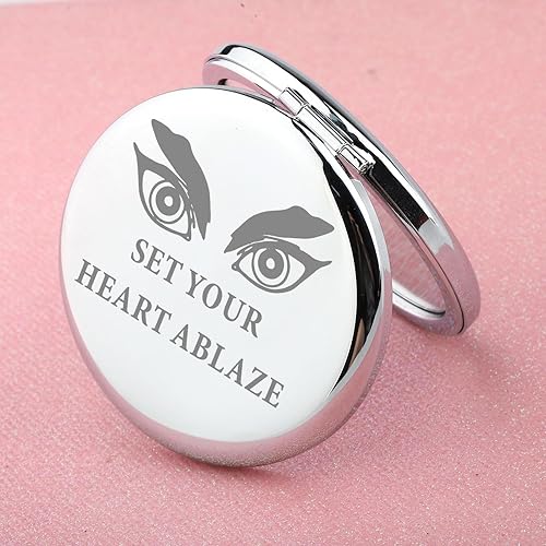 Miniatura 9 de WUSUANED Juego de regalo inspirador de espejo de manga de anime, tu corazón ardiente, regalos inspirados en anime, espejo de maquillaje Rengoku