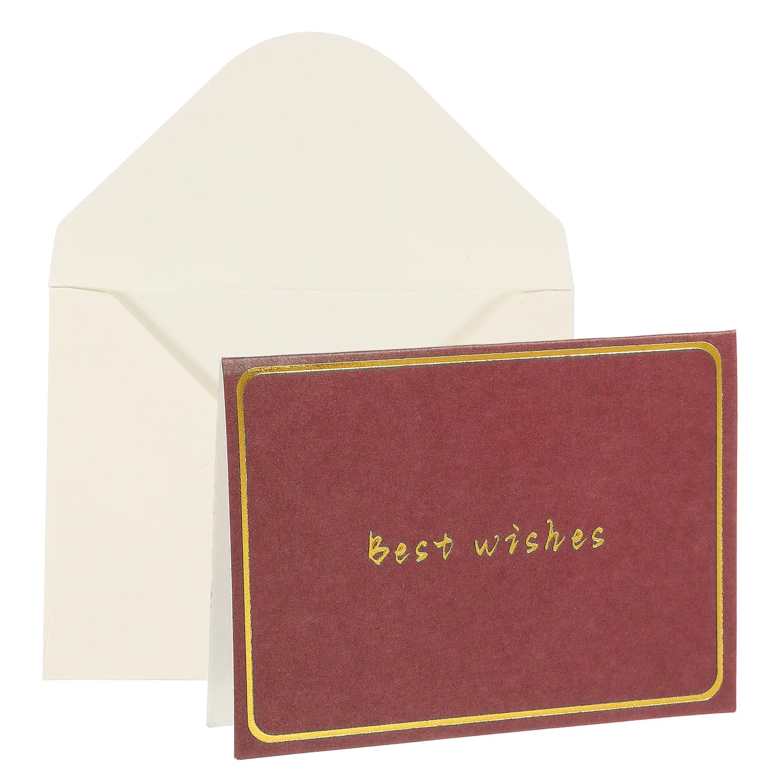 YOKIVE 3x4 Best wishes Cards, 20 Pcs, Red, Small Greeting Card
