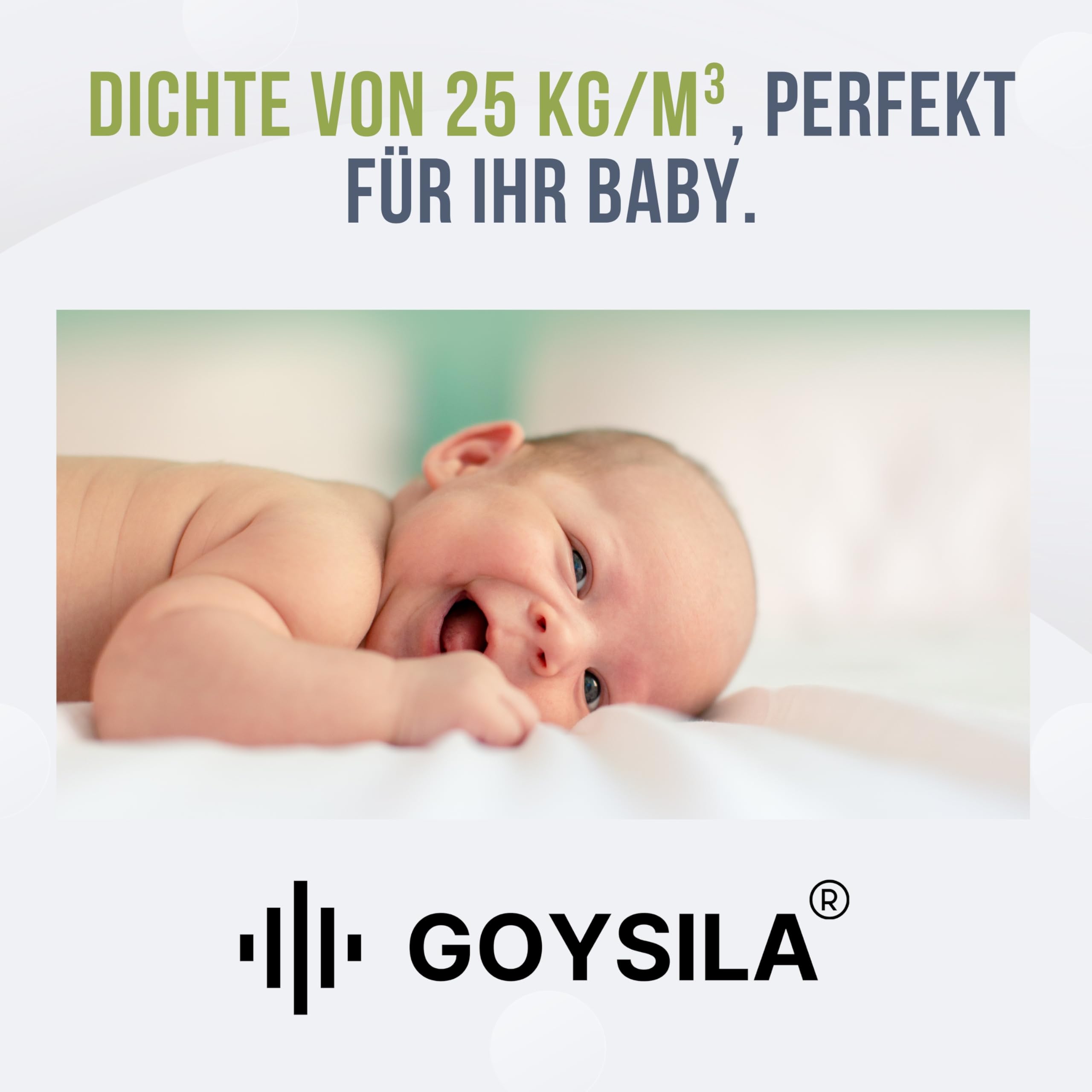 GOYSILA Babymatratze 83x50x7 cm Beistellbett Matratze Atmungsaktiv Anti Erstickung Kompatibel mit Chicco Next2Me Magic Lullago Kinderkraft UNO Cam Cullami Hauck Babybett Oeko-Tex Zertifiziert