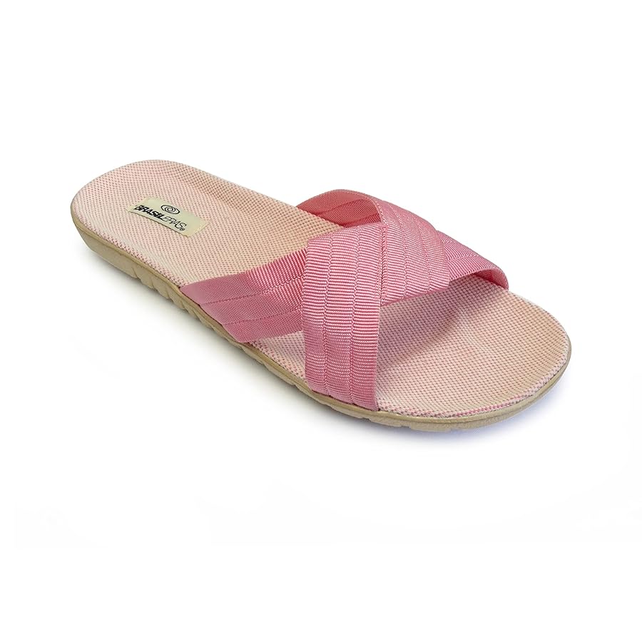 Infradito Brasileras Da Donna Con Punta Rossa E Suola In Gomma Antiscivolo