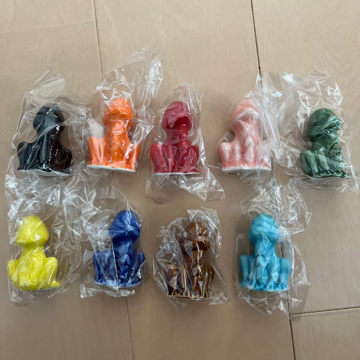 Amazon.co.jp: チムチムゴッド 置物 オブジェ 蛙神 9色セット 下呂温泉