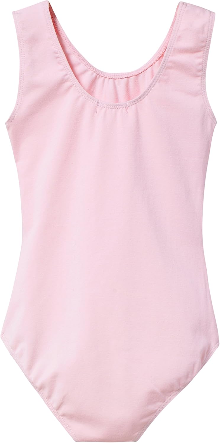 MdnMd Leotards for Girls Dance Ballet Gymnastics Sleeveless Tank with Mesh Cross Front - Image 2