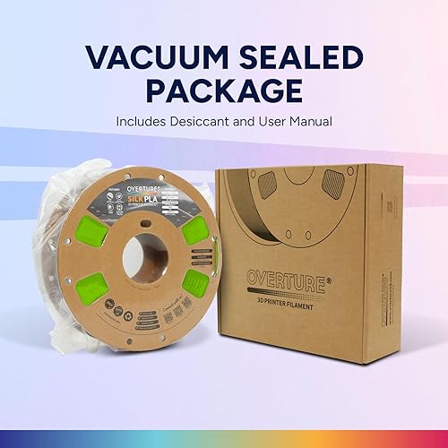 Vista 29 de OVERTURE Filamento de ácido poliláctico de seda, 1/16 de pulgada, acabado bicolor, suave y brillante, carrete 2.2 libras, para joyería de cosplay