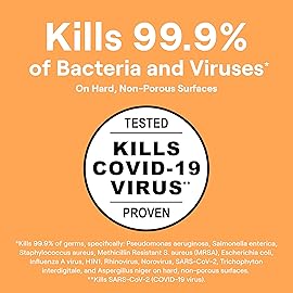 Seventh Generation Disinfecting Spray Multi Purpose Cleaner Lemongrass Citrus Disinfectant Cleaner 26 oz (Packaging May Vary)