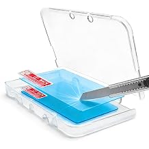 3DS XL Case, Protective Shell Cover & Back Plate Replacement for Nintendo 3DS XL/LL 2015, Ultra Clear Crystal Clear Cover Plate with Nano HD Explosion-proof Film