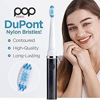 Vista 117 de Cepillo de dientes eléctrico Pop Sonic (plata metálica) – Cepillos de dientes de viaje con batería AAA Cepillos de dientes eléctricos para niños