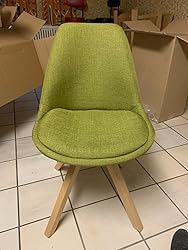 CLP Retrostuhl 'Toulouse' Samt – Mit Holzgestell, Sitzhöhe 48 Cm, Farbe Creme, Gestell Weiß