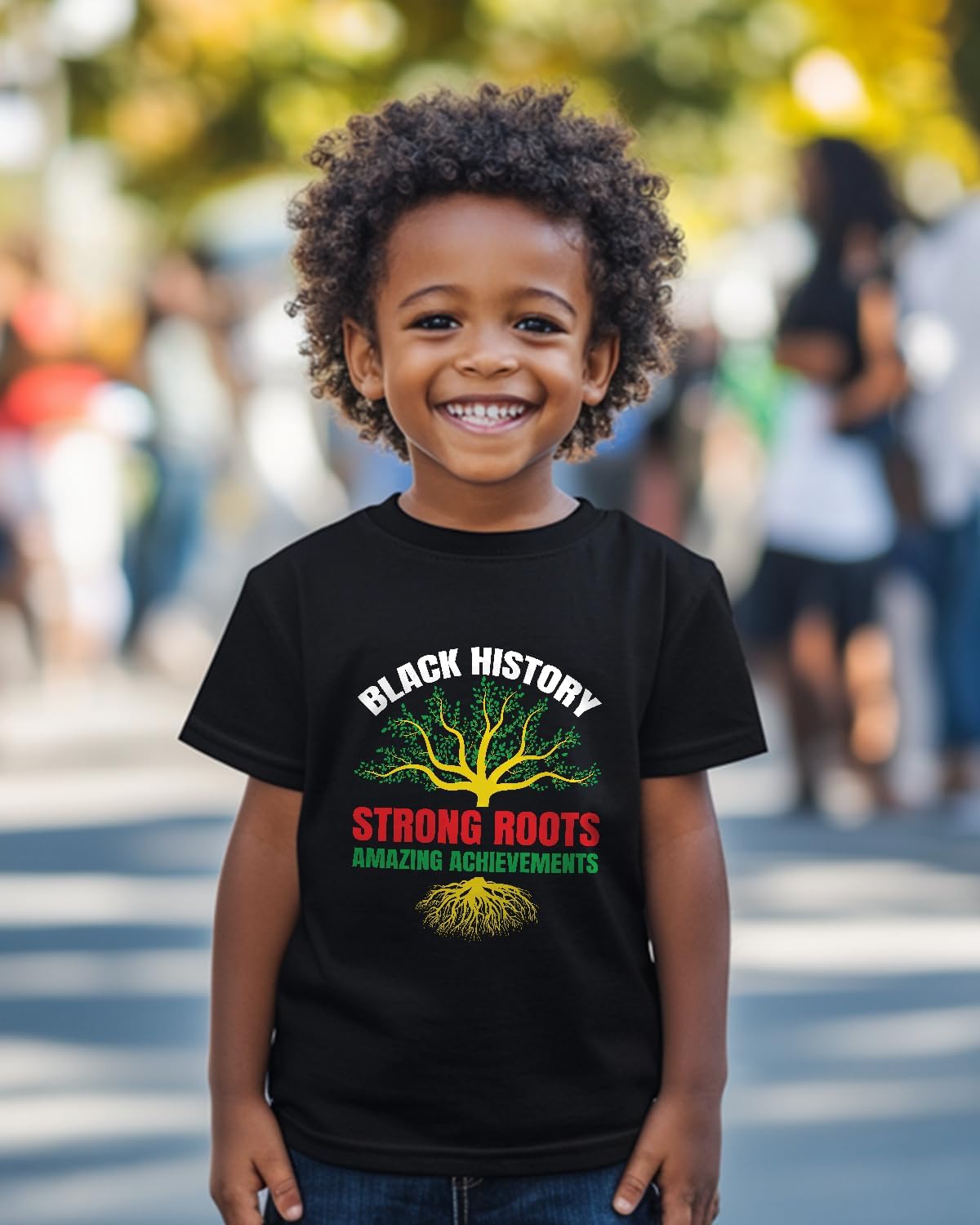 Toddler Black History Month Shirt for Kids African T-Shirt Boys Girls I'm Black History Month Top Graphic Tee 2-8 Years - Image 2
