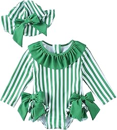 JiAmy Maillot de bain pour bébé fille avec chapeau de soleil, manches longues, protection UV, maillot de bain pour bébé fille