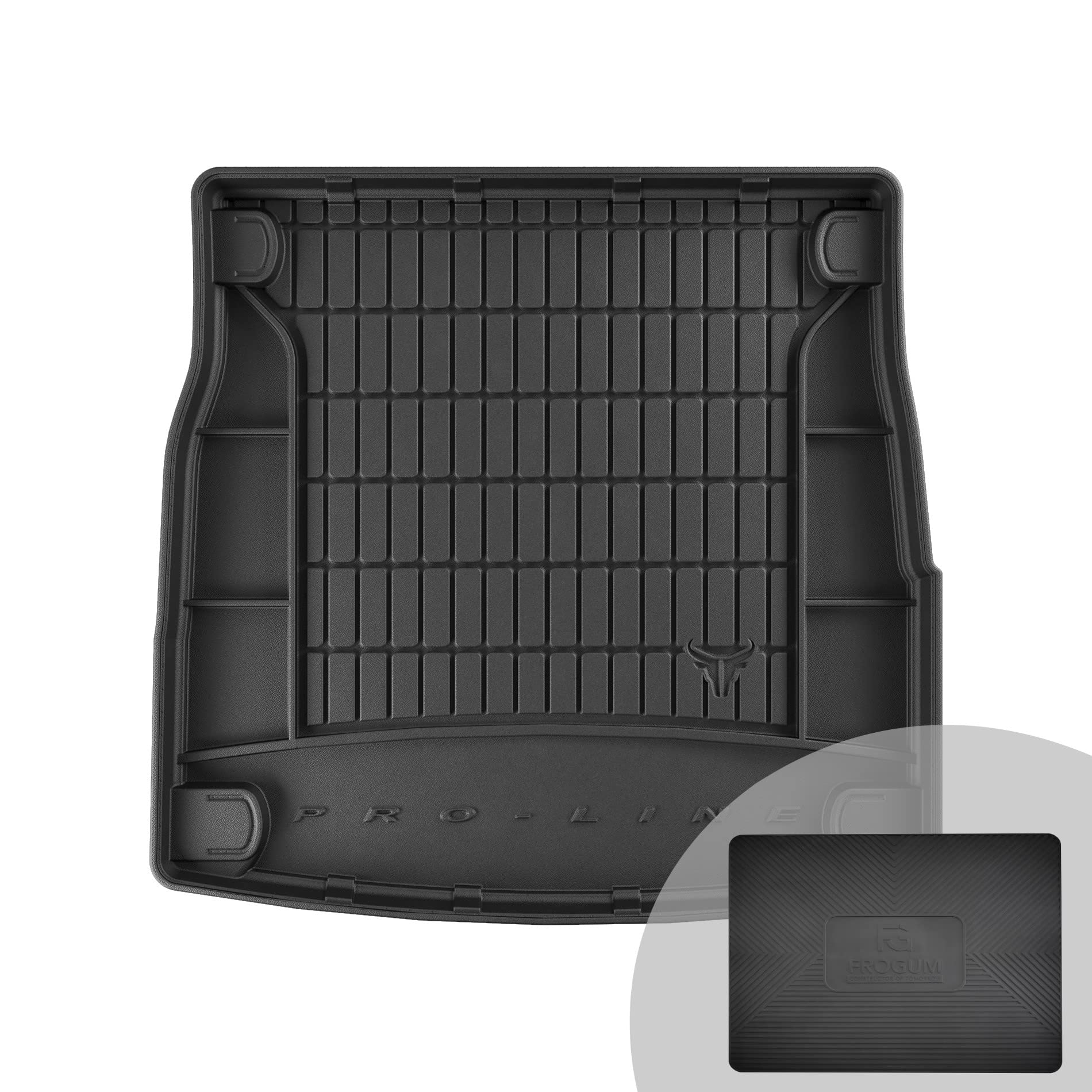 FROGUM ProLine 3D Esclusivo Tappetino Vasca Baule Bagagliaio in gomma perfetto per Alfa Romeo Stelvio dal 2016 | Comodo organizzatore | Bordi più alti