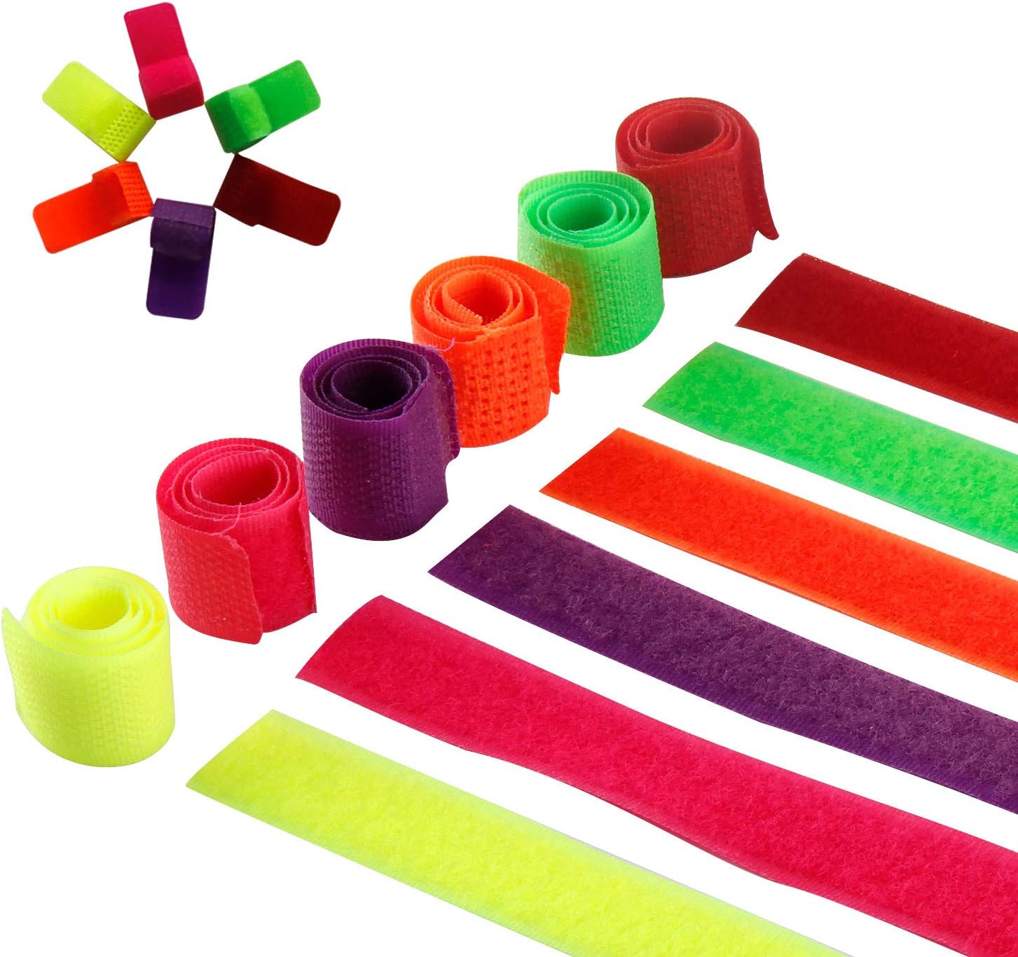 120 PCS Fastening Cable Ties, Kictero Cable Straps Wire Organizer, Reusable Cord Straps, Special Design Cord Ties Management for Tablet PC TV