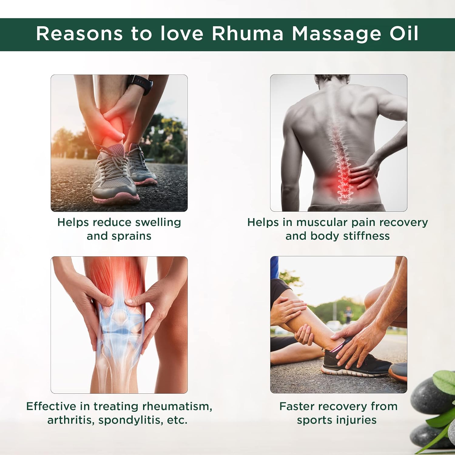 Vansaar Rhuma Care Massage Oil - 100 ml | Long lasting relief | Suitable for Knee, Neck, Back, Joint Pains | 100% Ayurvedic Formula 6 71UI3UX67 L. SL1500