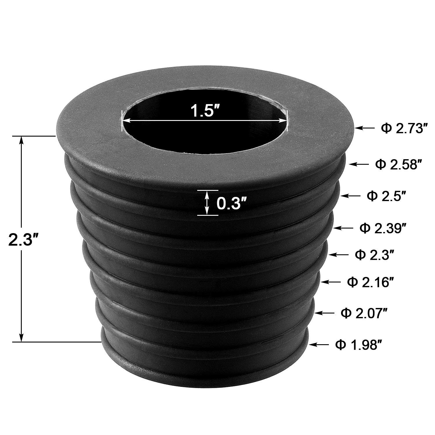 Buy PAGOW Umbrella Cone Wedge, Parasol Base Stand, 1.5 Inch Patio Table