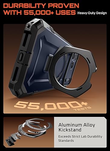 Miniatura 5 de SUPCASE Funda para iPhone 17 Pro Max con soporte (agarre de unicornio escarabajo), cubierta de control de cámara, compatible con MagSafe, protección