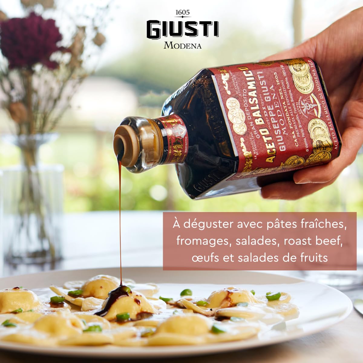 Giusti - Vinaigre Balsamique de Modène IGP 3 Médailles d'or - 250ml Cubica