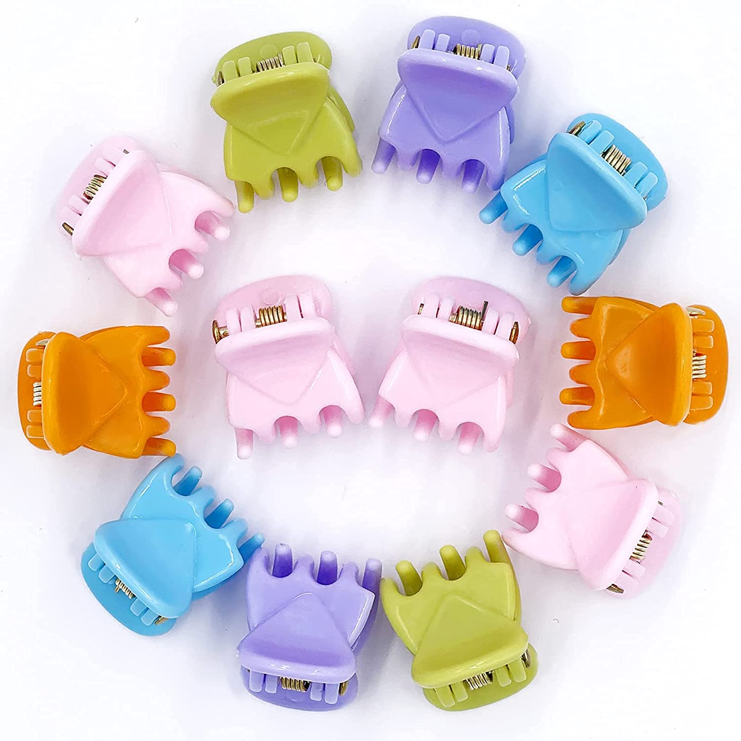 40 Pcs Metal Snap Hair Clips Candy Color 2 Inch Non Slip Kids Barrettes Girls' Hair Accessories