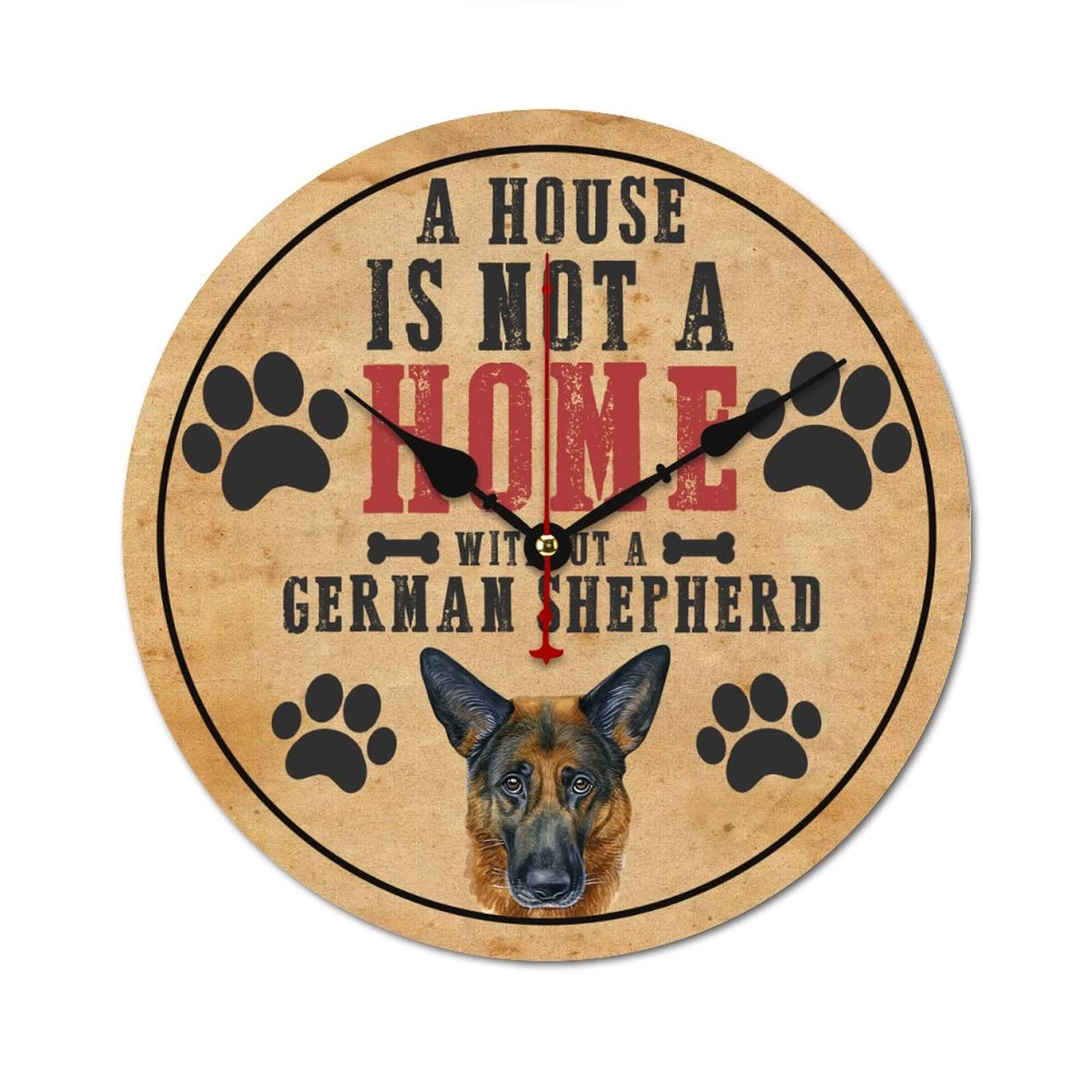 Horloge murale Berger Allemand grand format facile à lire de 38cm