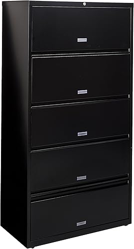 Lorell LLR43513 Lima lateral con mangas enrollables, color negro