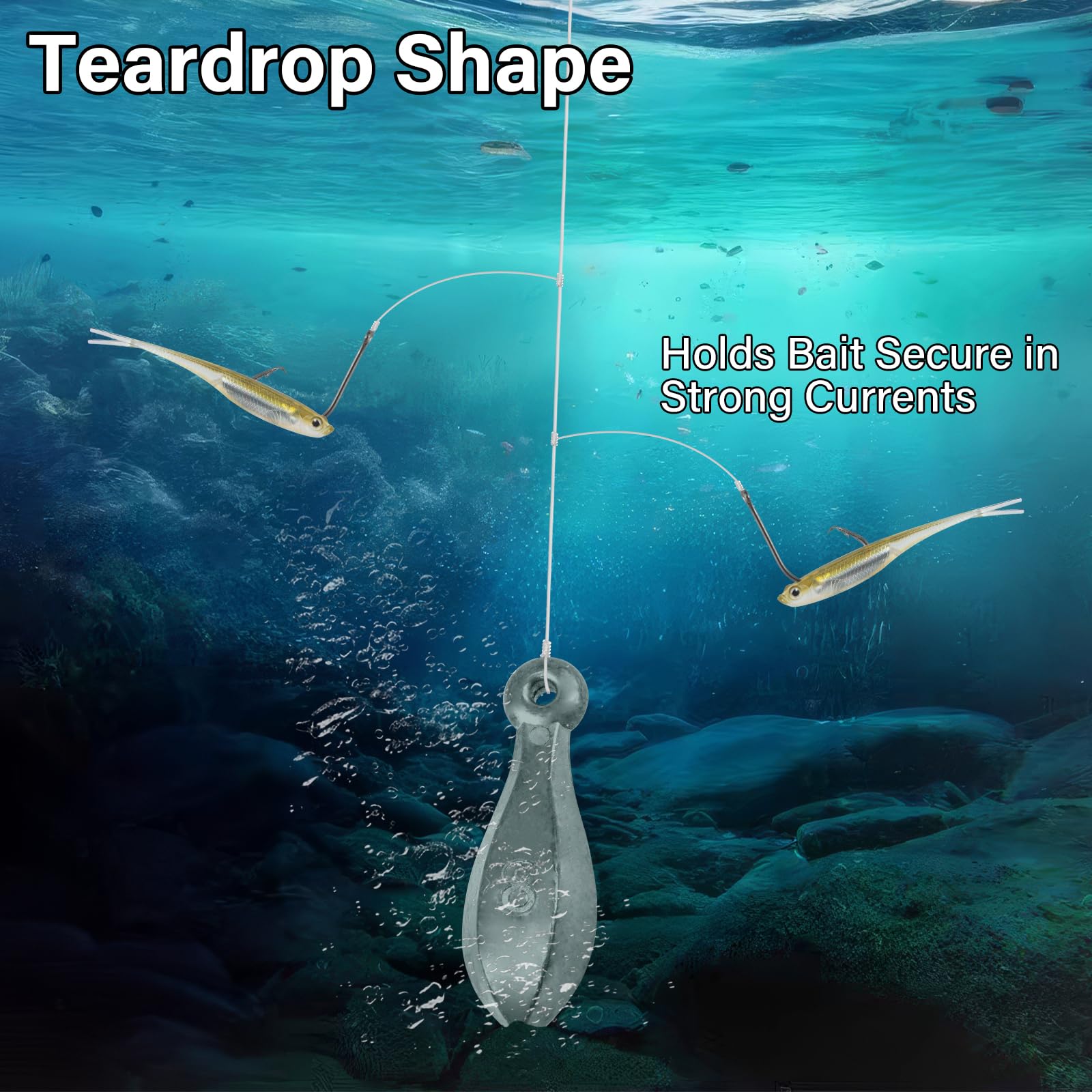 Dr.Fish Bank Sinkers - Pesas de pesca de plomo, 1 a 32 onzas/2 libras, pesas de agua dulce para pesca de gato, canal de río, surf, pesca en agua salada