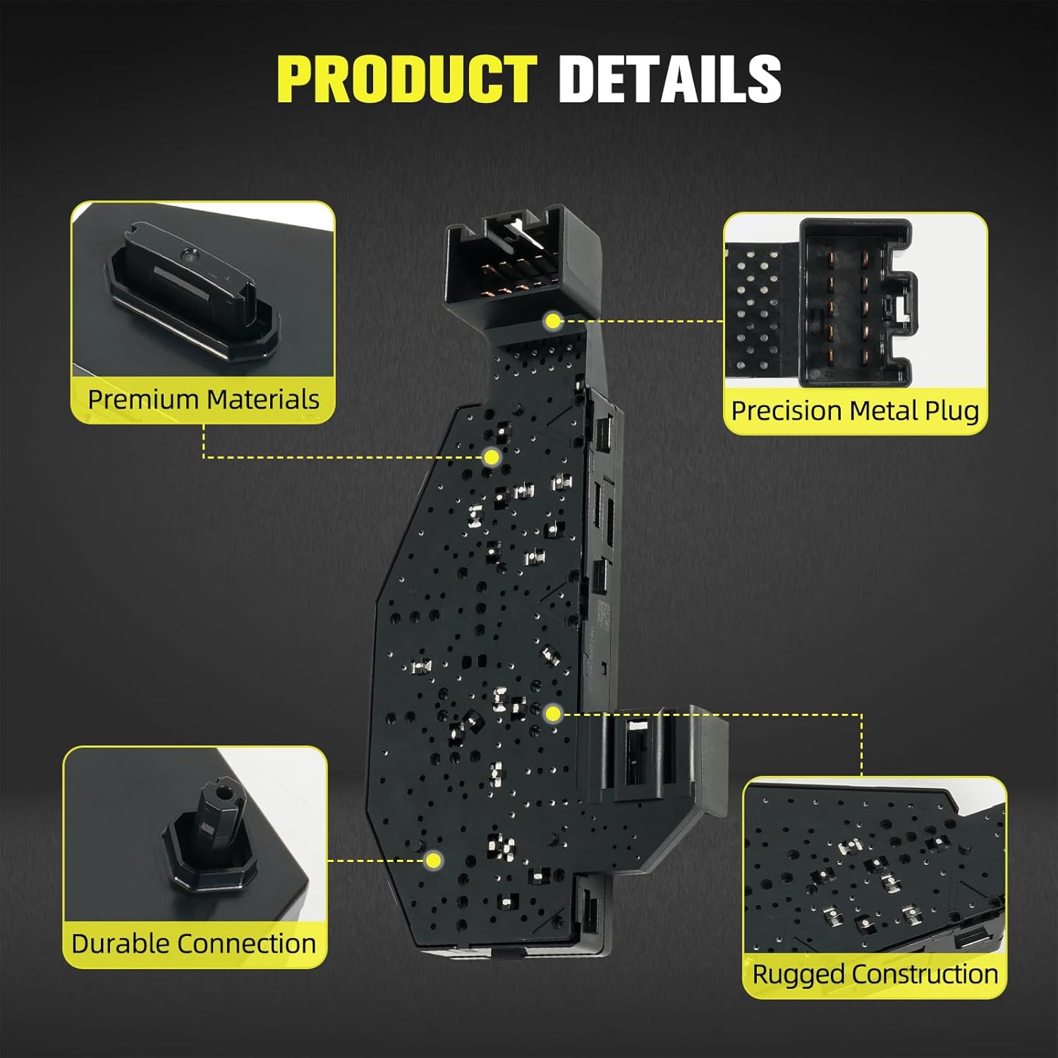 23247095 Power Seat Switch Driver Side Compatible with 2014-2020 Chevy Silverado Suburban Tahoe Corvette GMC Sierra Yukon XL,2014-2016 Buick Lacrosse,2013-2020 Cadillac