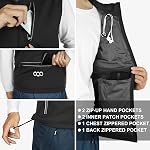 33,000ft Men's Windproof Lightweight Golf Vest Outerwear with Pockets, Softshell Sleeveless Jacket for Running Hiking Sports