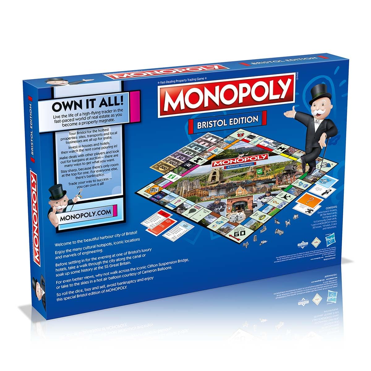 Winning Moves Gioco da tavolo Bristol Monopoly, tour della tavola, acquistare, scambiare sulla strada del successo, un grande regalo per bambini dagli 8 anni in su