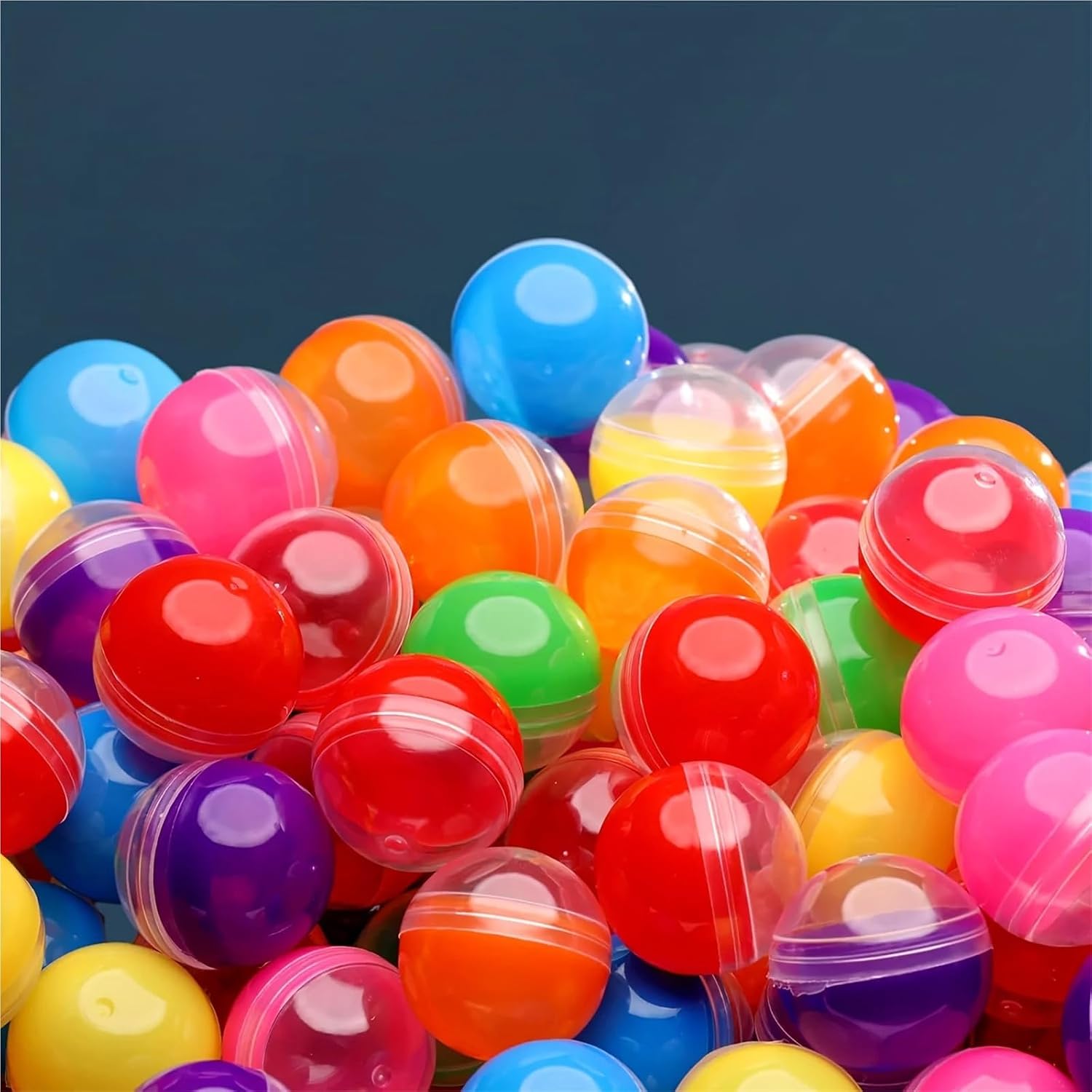 Vending Machine Capsules 200pcs Colorful Translucent Round Empty Capsules Round Plastic Containers for Prizes Party Favors Capsule Vending Machine