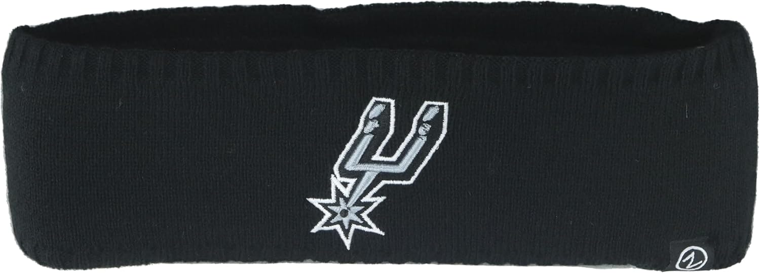 San Antonio Spurs NBA Officially Licensed Knit Headband Team Color Icon