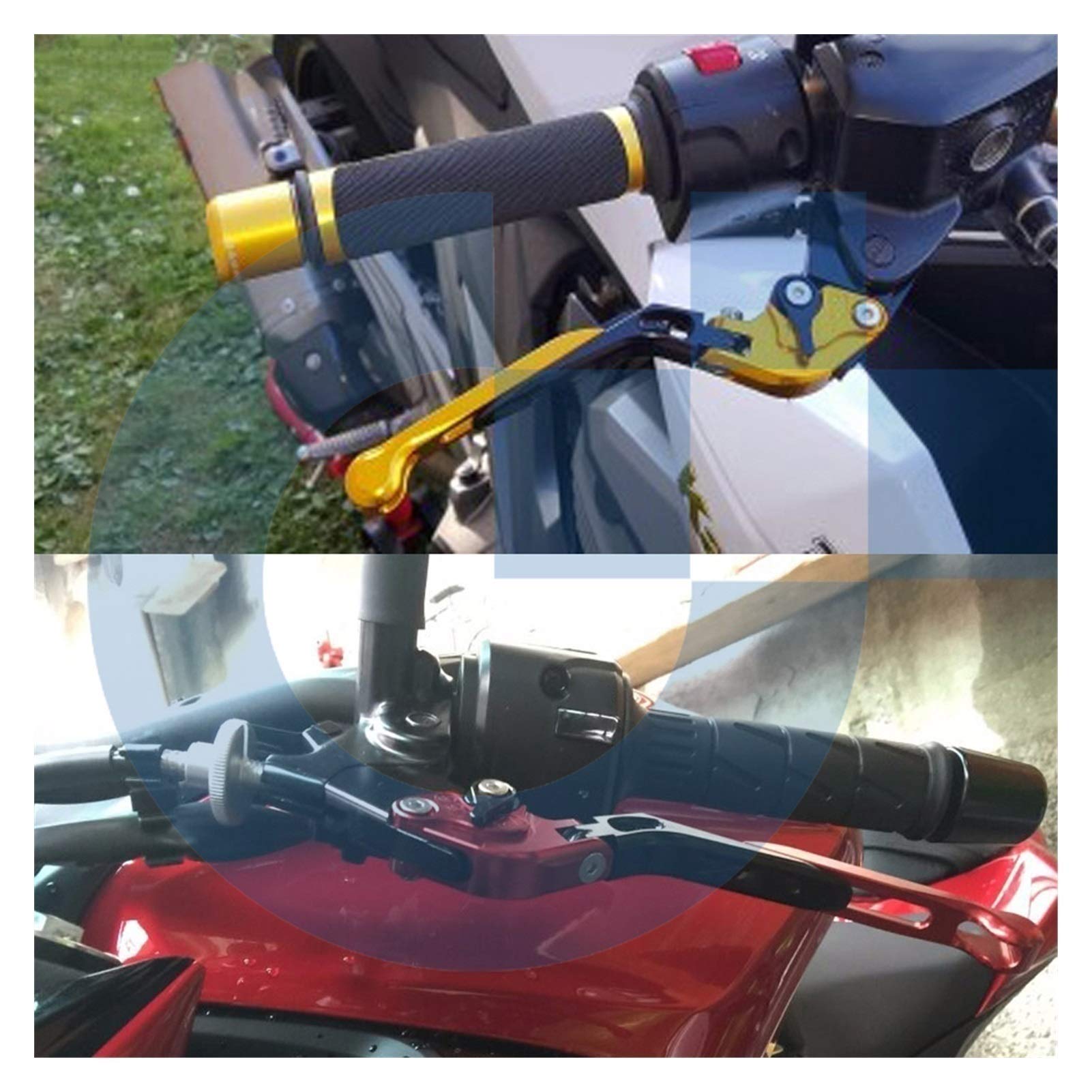 Per Hon & da VFR800 VFR 800 1998 1999 2000 2001 Accessori Moto CNC Pieghevole Estensibile Freno Leve Frizione LOGO VFR Leva Della Frizione Del Freno (Colore : 2)