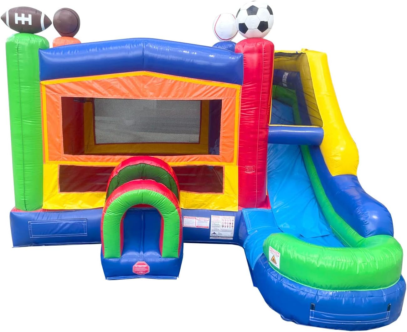 TentandTable Inflatable Bounce House Water Slide for Kids 5-12 Large, Commercial Grade Bouncy Castle for Adults, Jump House, Includes Electric Air Blower, 19' L x 18.5' W x 16' H, Sports Modular