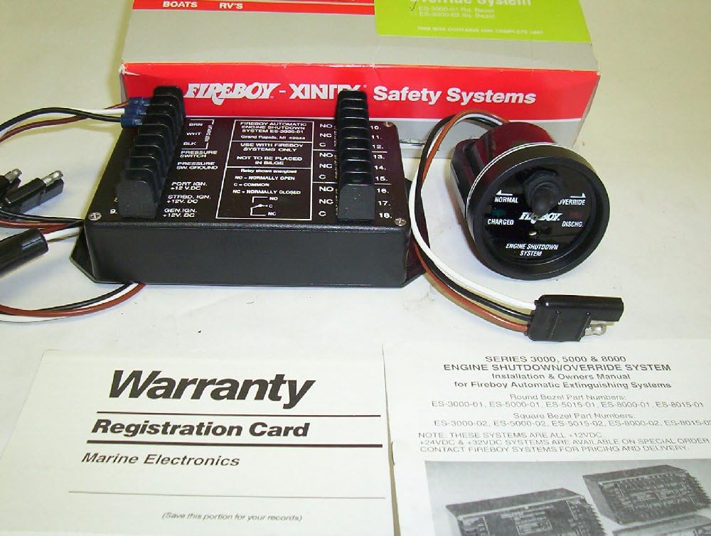 Xintex Es-3000-01 3 Circuit Engine Shutdown - Round