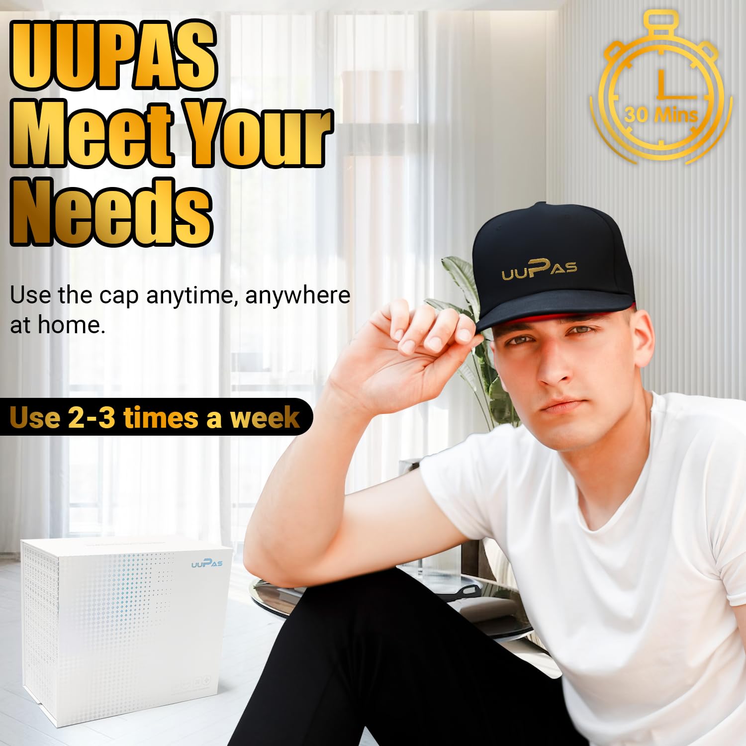 UUPAS Home Use Laser Hair Growth Cap