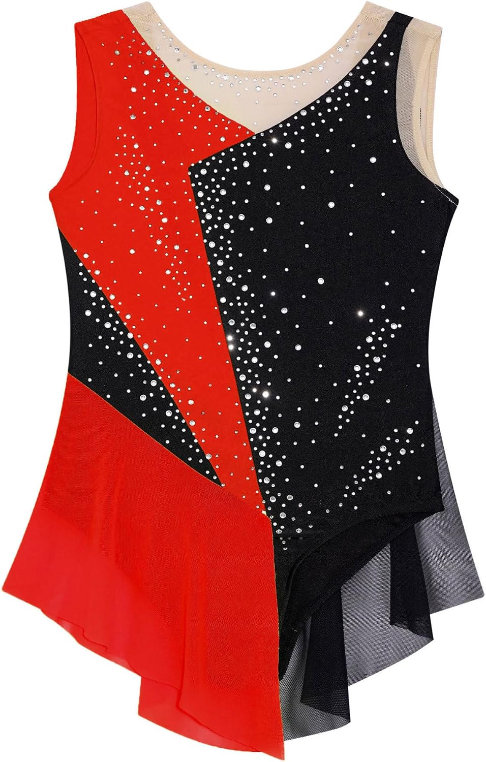 YiZYiF Kids Skating Outfit Sets Dance Dress Sets Cha Cha