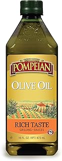 Pompeian Rich Taste Olive Oil, Rich, Full Flavor, Perfect for Grilling & Sauces, Naturally Gluten Free, Non-Allergenic, No...