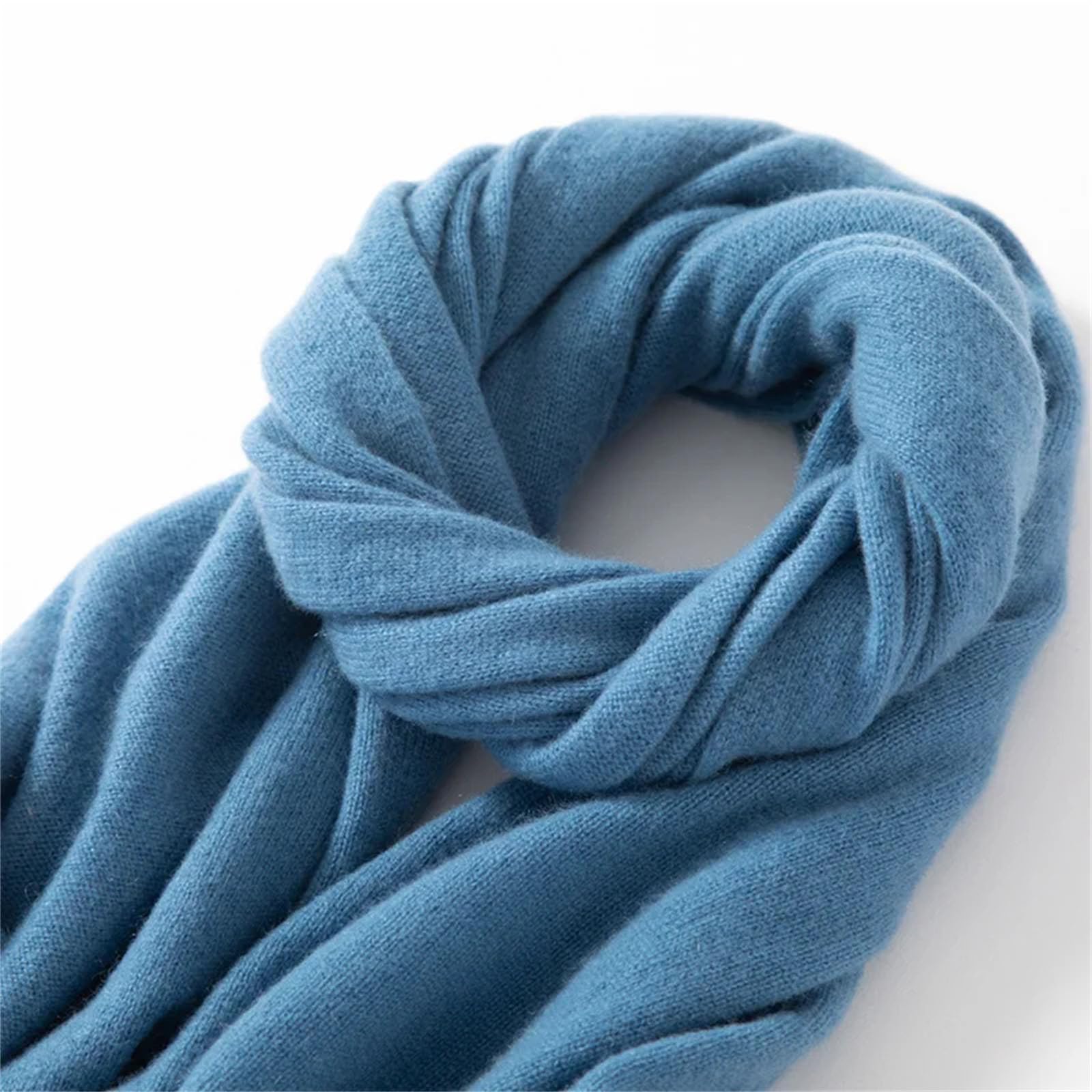 Donne che lavorano a maglia inverno autunno morbido caldo Laides solido cashmere sciarpe