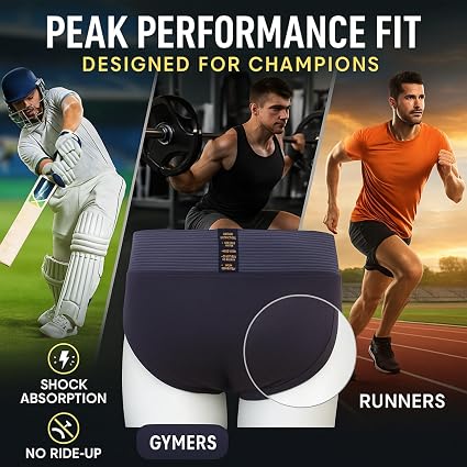 Sospensorio Da Palestra Uomo KD Willmax – 100% Cotone Biologico Con Tasca Per Coppa E Copertura Posteriore - 2