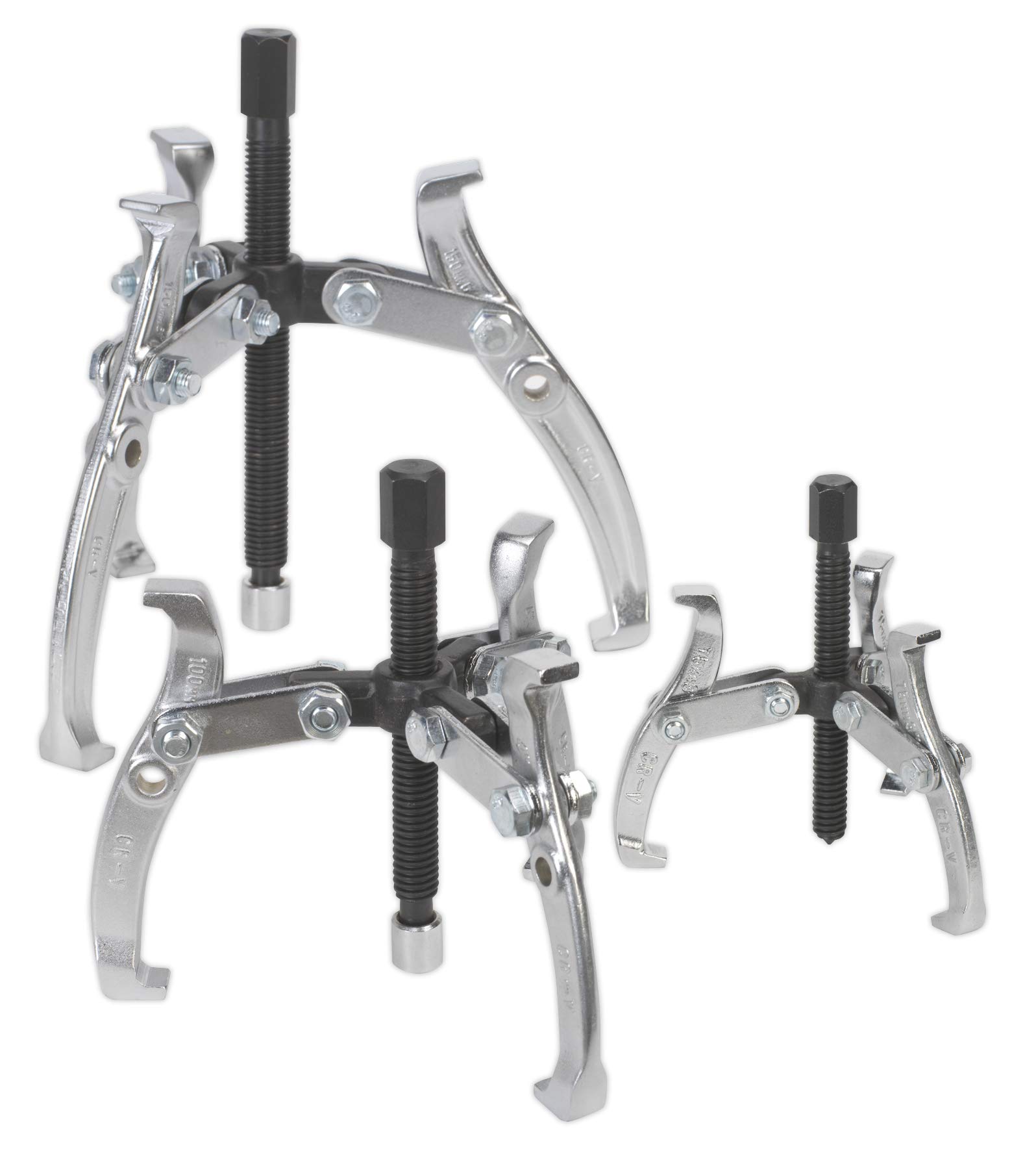 Sealey AK78 Gear Puller Set 3pc Triple Leg