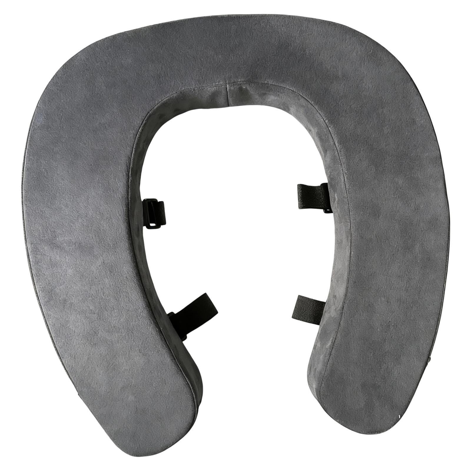 Baoblaze Cuscino per sedile WC rialzato, coprisedile WC più spesso, imbottito in spugna, riutilizzabile, universale, sollevatore rialzato per appartamento, Grigio