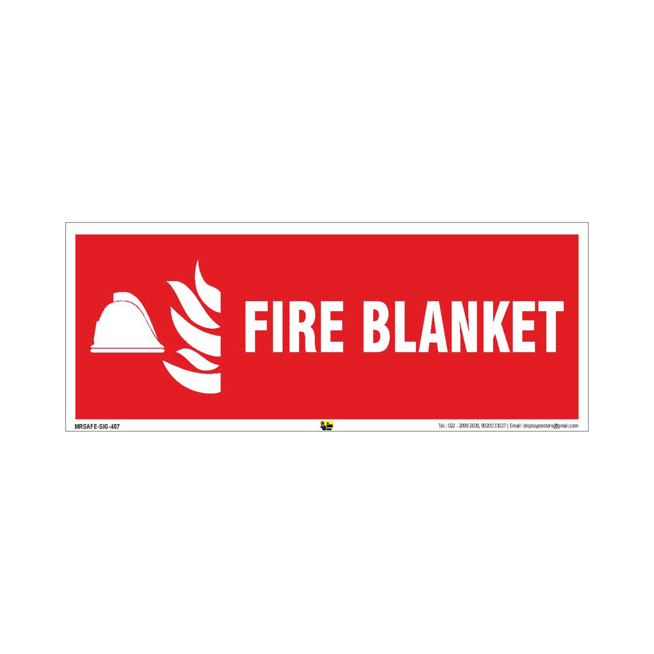 Mr. Safe - Fire Blanket Sign PVC Sticker 12 Inch X 4 Inch (B07CF7WTZX) Amazon Price History, Amazon Price Tracker