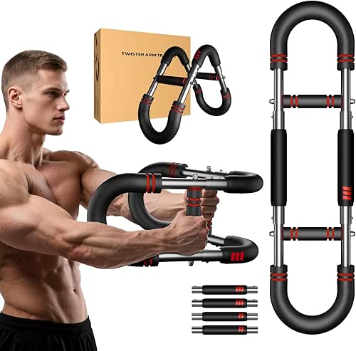 Upgraded Twister Arm Trainer, Adjustable Chest Workout Equipment, Portable Arm