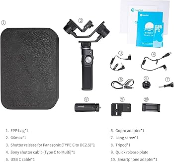 FeiyuTech G6max Camera Gimbal Stabilizer for Mirrorless