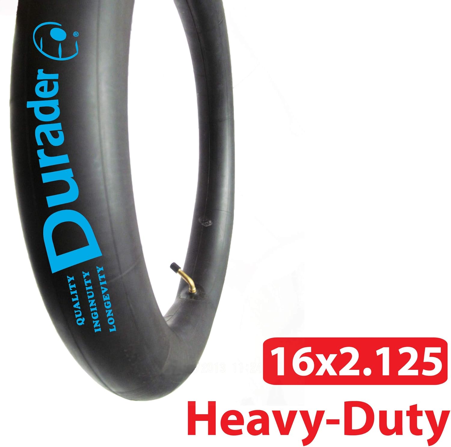 16x2.125 Inner Tube with Angled Valve for Gas/Electric/Pedal Bikes