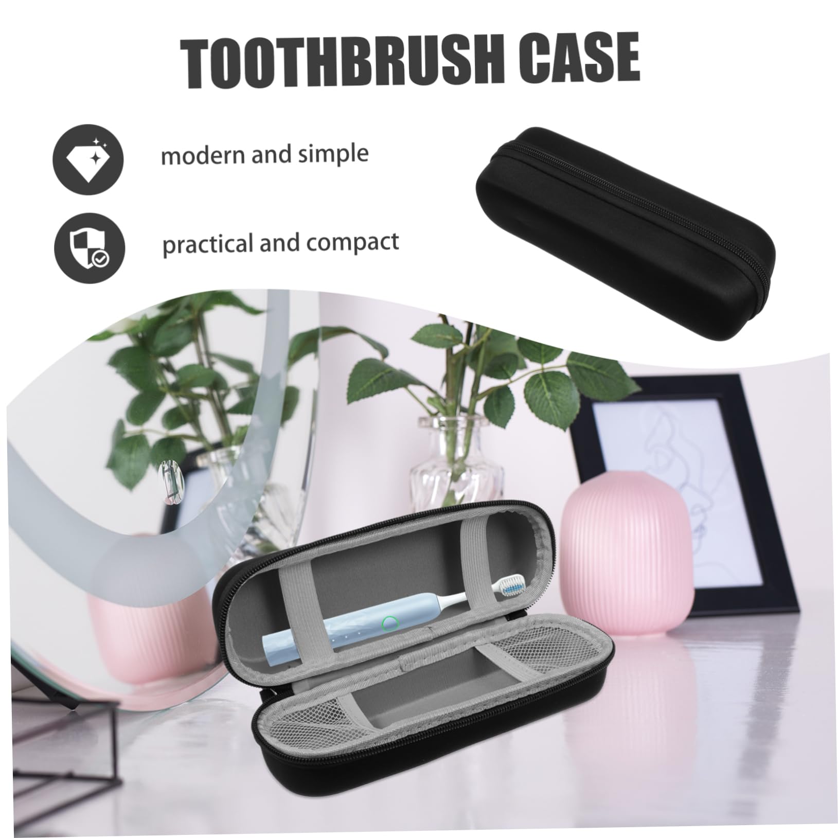 Healeved 5piezas Estuche De Almacenamiento De Cepillos De Dientes Portátil Bolsa De para Cepillos Eléctricos Organizador De Accesorios De Diseño Práctico y