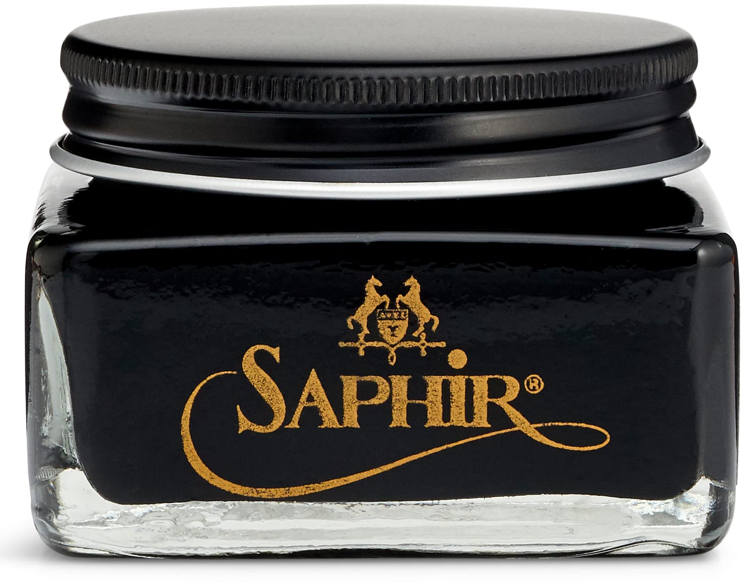 Saphir Medaille d'Or Pommadier Cream 75ml – Natural Cream Leather Shoe Polish, Leather Conditioner for Boots, Handbags