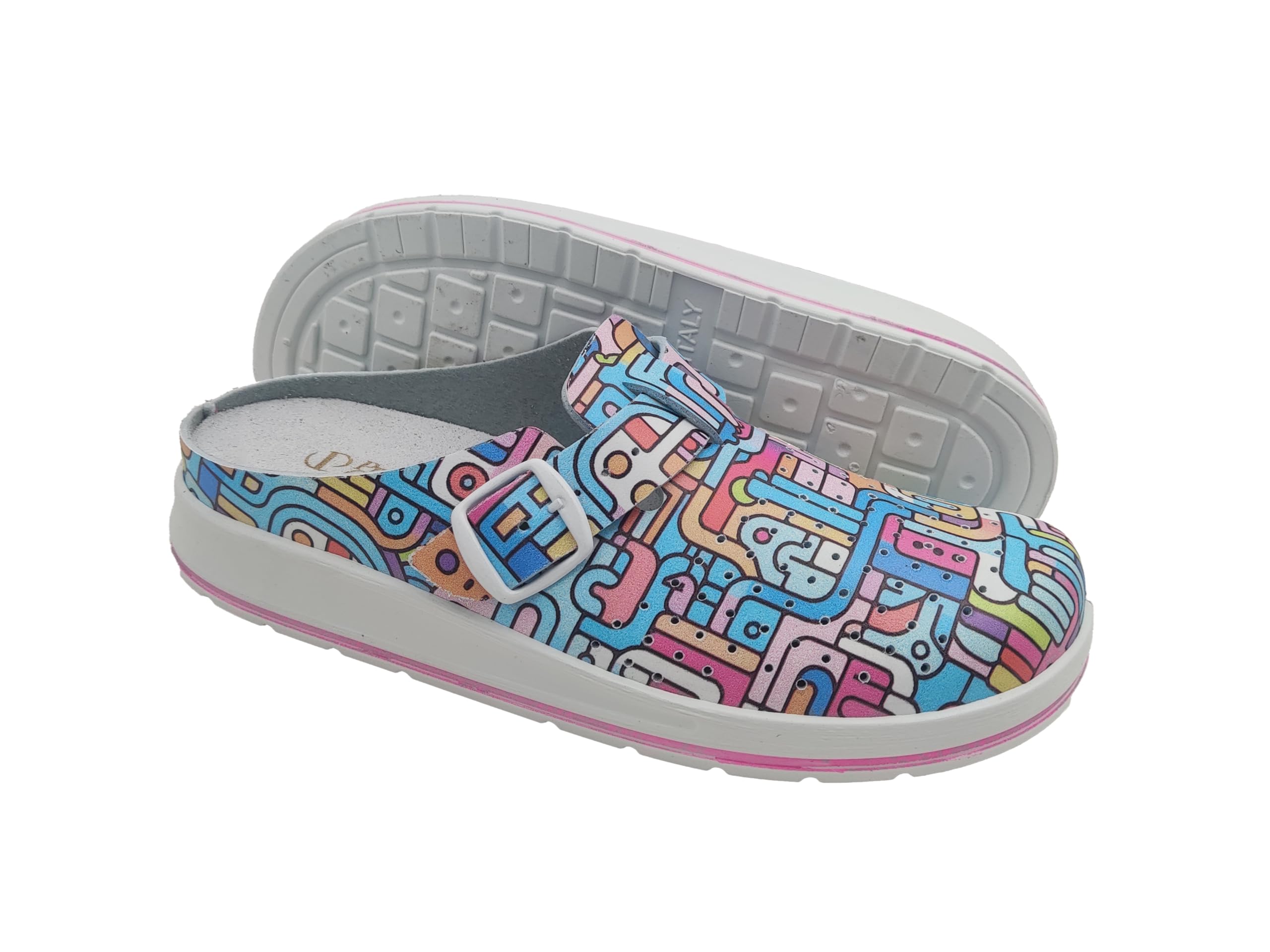 Sabots pour femme de maison et de travail, pantoufles sanitaires fermées et confortables, chaussons reposants avec semelle extérieure amovible