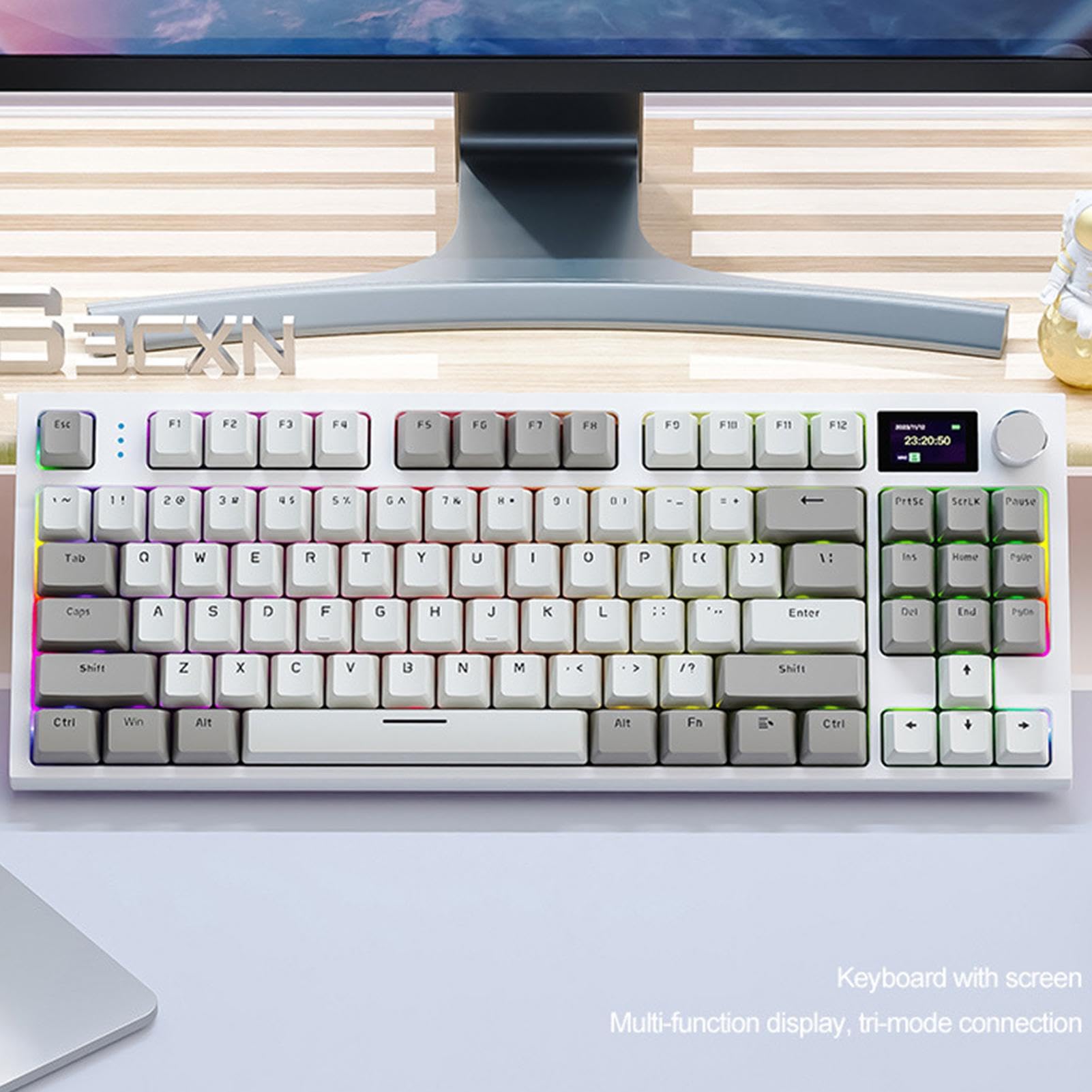 Amazon | バックライト付きメカニカル キーボード、RGB メカニカル