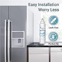 Vista 8 de Filterlogic ADQ73613401 Refrigerator Water Filter, Replacement for LG® LT800P®, LT800PC, ADQ736134, ADQ73613402, LSXS26326S, LSXS26366S, LMXS30776S