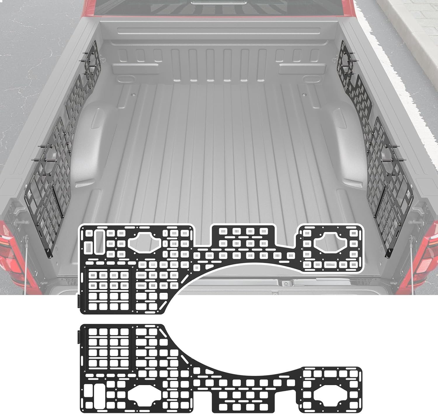 5.5FT Side Molle Panel Compatible with 2015-2026 Ford F150 Truck Side Bed Molle Panel System 8Pcs Replacement for 2015-2026 Ford F-150 Accessories
